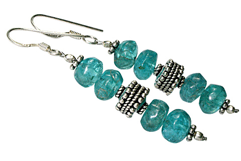 Design 9725: green apatite earrings