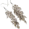 Design 15000: brown,gray smoky quartz chandelier earrings