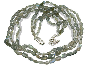 Design 10963: blue labradorite multistrand necklaces