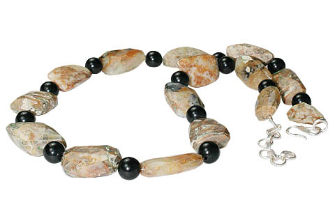Design 11162: multi-color jasper chunky necklaces