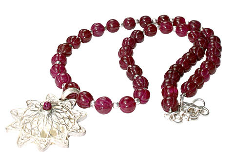 Design 11183: pink quartz star necklaces