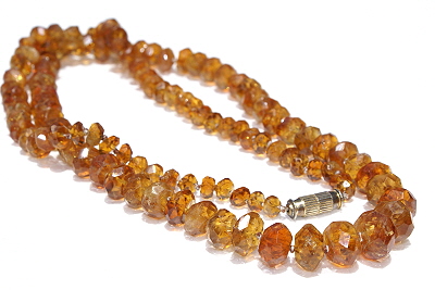 Design 11195: orange citrine necklaces