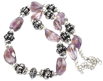 Design 11836: purple amethyst necklaces
