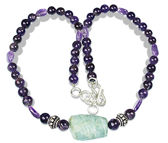 Design 12359: multi-color multi-stone necklaces