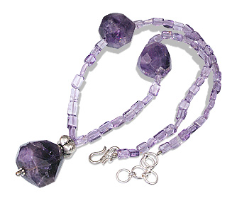 Design 12369: purple amethyst necklaces