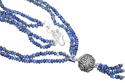 Design 12376: blue lapis lazuli ethnic necklaces
