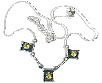 Design 12548: yellow citrine ethnic, wedding necklaces