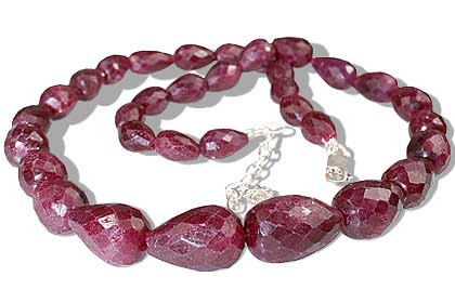 Design 12607: pink ruby necklaces
