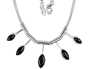 Design 12682: black black onyx necklaces