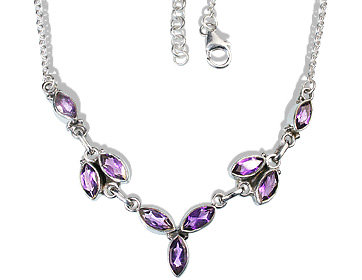 Design 12691: white amethyst necklaces