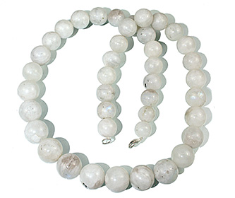 Design 12883: white moonstone necklaces