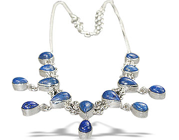 Design 14378: blue lapis lazuli drop necklaces