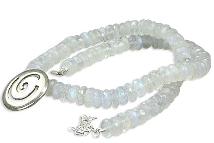 Design 14502: white moonstone necklaces