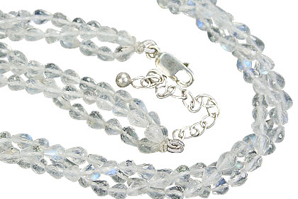 Design 14507: white moonstone necklaces