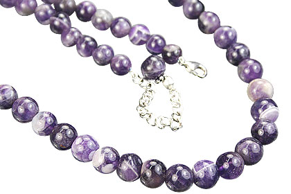 Design 14829: purple amethyst classic necklaces