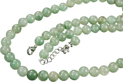 Design 14845: green aventurine necklaces