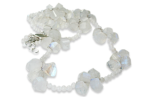 Design 9237: white moonstone necklaces