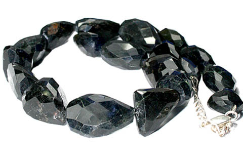 Design 9697: blue iolite chunky necklaces