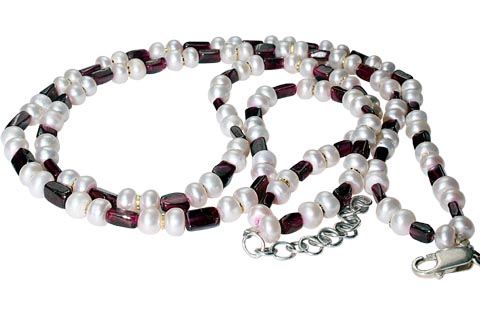 Design 9884: multi-color multi-stone multistrand necklaces