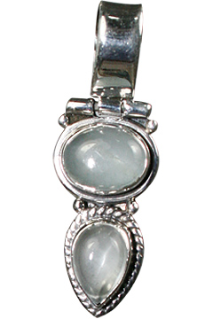 Design 10013: blue,white aquamarine contemporary pendants
