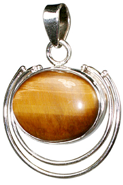 Design 10152: brown tiger eye pendants