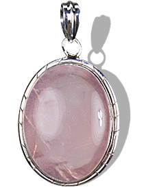 Design 10268: pink rose quartz pendants