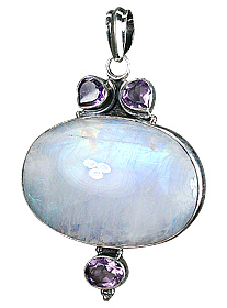 Design 10272: purple,white moonstone pendants
