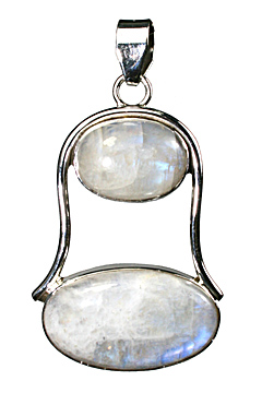 Design 10289: White moonstone pendants