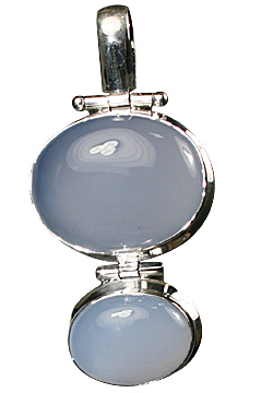 Design 10335: white chalcedony pendants