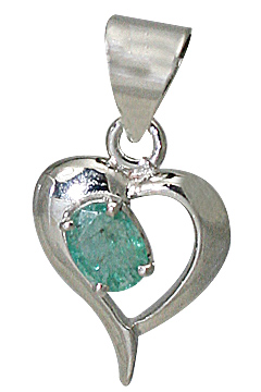 Design 10495: green emerald art-deco pendants