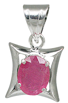 Design 10508: Pink ruby art-deco pendants