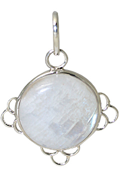 Design 10717: white moonstone pendants