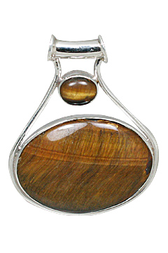 Design 10883: brown tiger eye american-southwest pendants