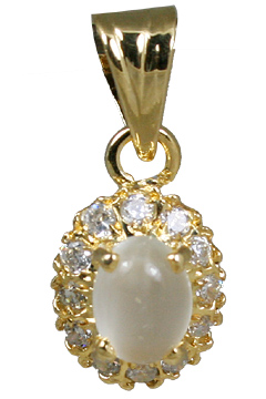 Design 10920: white moonstone pendants