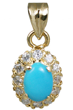 Design 10924: blue,white turquoise pendants
