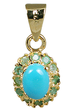 Design 10936: blue,green turquoise pendants
