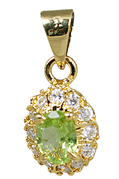 Design 10943: green,white peridot pendants