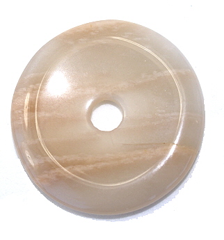 Design 11100: brown,white,yellow moonstone donut pendants