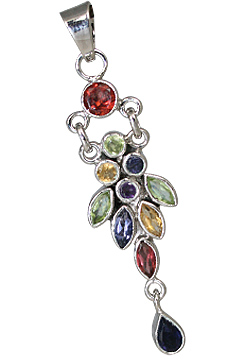 Design 11266: Multi multi-stone pendants