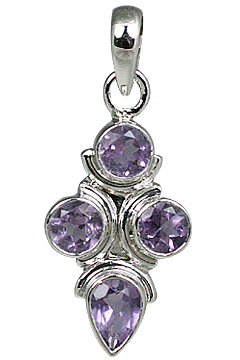 Design 11286: Purple amethyst pendants