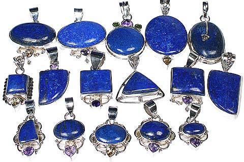 Design 11339: blue bulk lots pendants