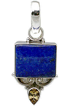 Design 11393: blue,multi-color lapis lazuli pendants