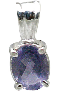 Design 11413: blue,white iolite mini pendants