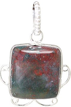 Design 11455: green,red bloodstone pendants