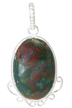 Design 11457: green,red bloodstone pendants