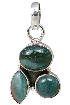 Design 11468: green,red bloodstone pendants