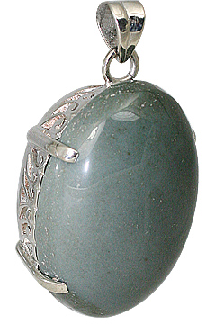 Design 11587: green jasper pendants