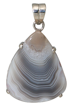 Design 11610: gray,white agate drop pendants