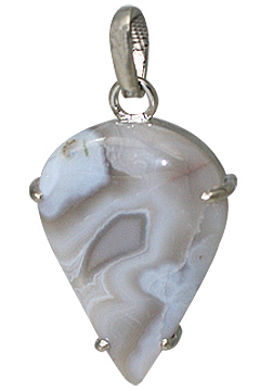 Design 11617: White, Grey jasper heart, leaf pendants