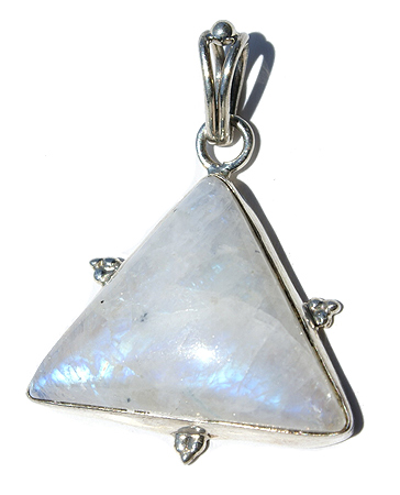 Design 11723: white moonstone contemporary pendants